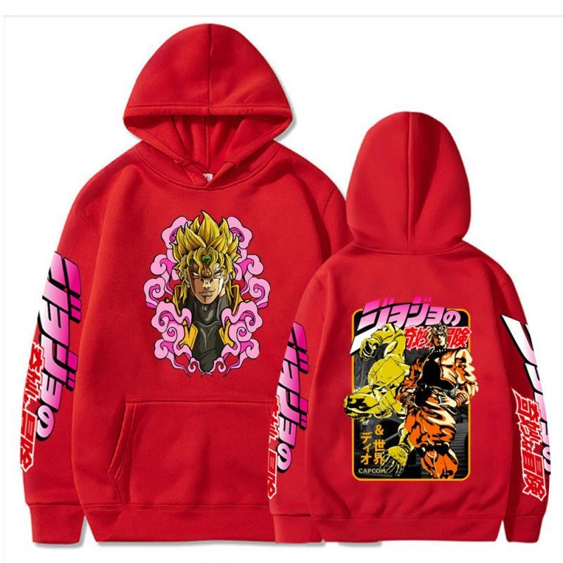 Men's Jojo Anime Print Casual Hoodie