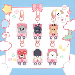 KPOP Boy Group Cartoon Acrylic Keychain