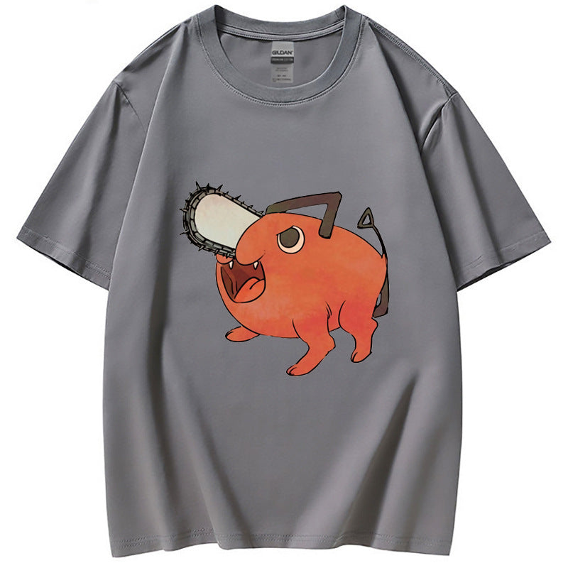 Trendy Anime Print Summer T-Shirt