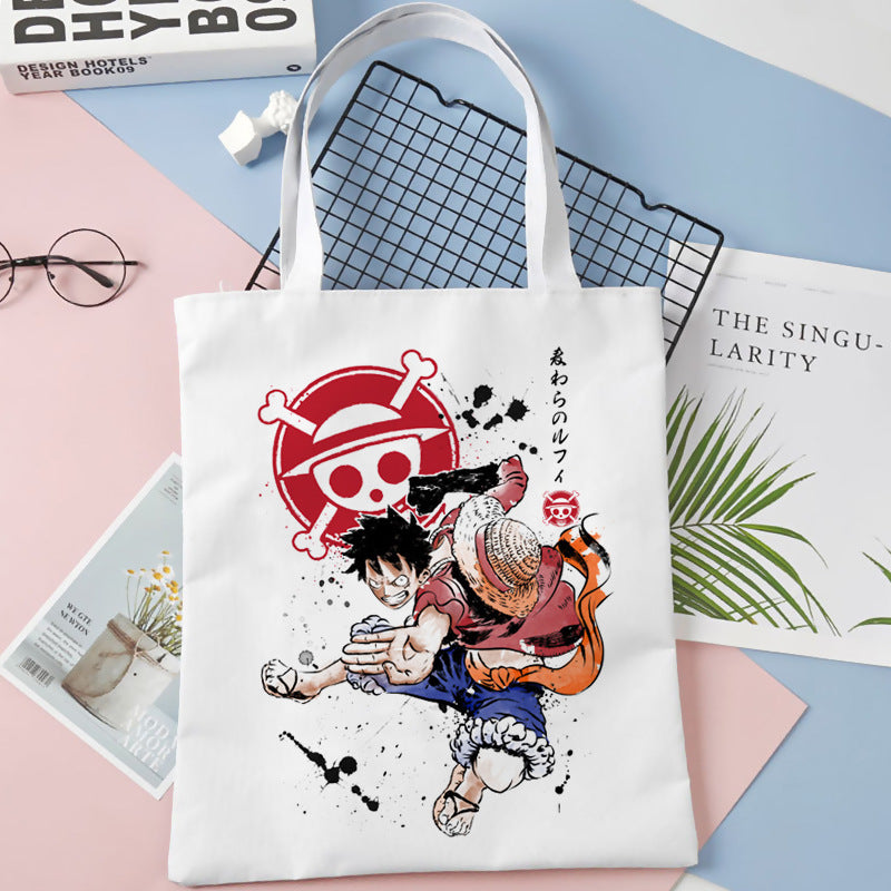 Luffy Zoro Printed Canvas Shoulder Bag