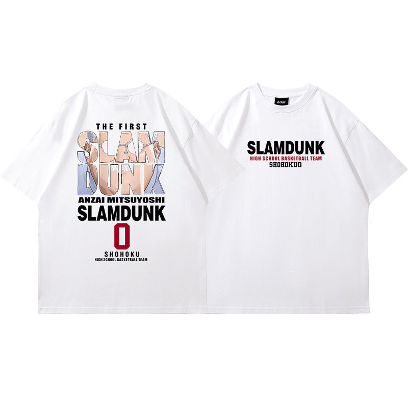 Casual Anime Basketball Loose T-shirt