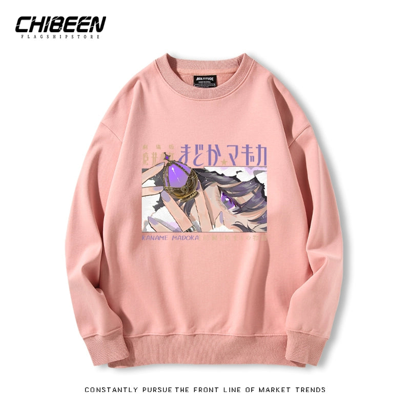 Trendy Anime Crew Neck Sweatshirt
