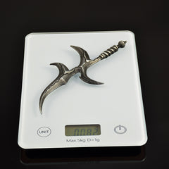 ER Game Black Blade 7.09 Inch Metal Craft Equal Scale Reduced Model Exquisite Ornament for Computer Desk