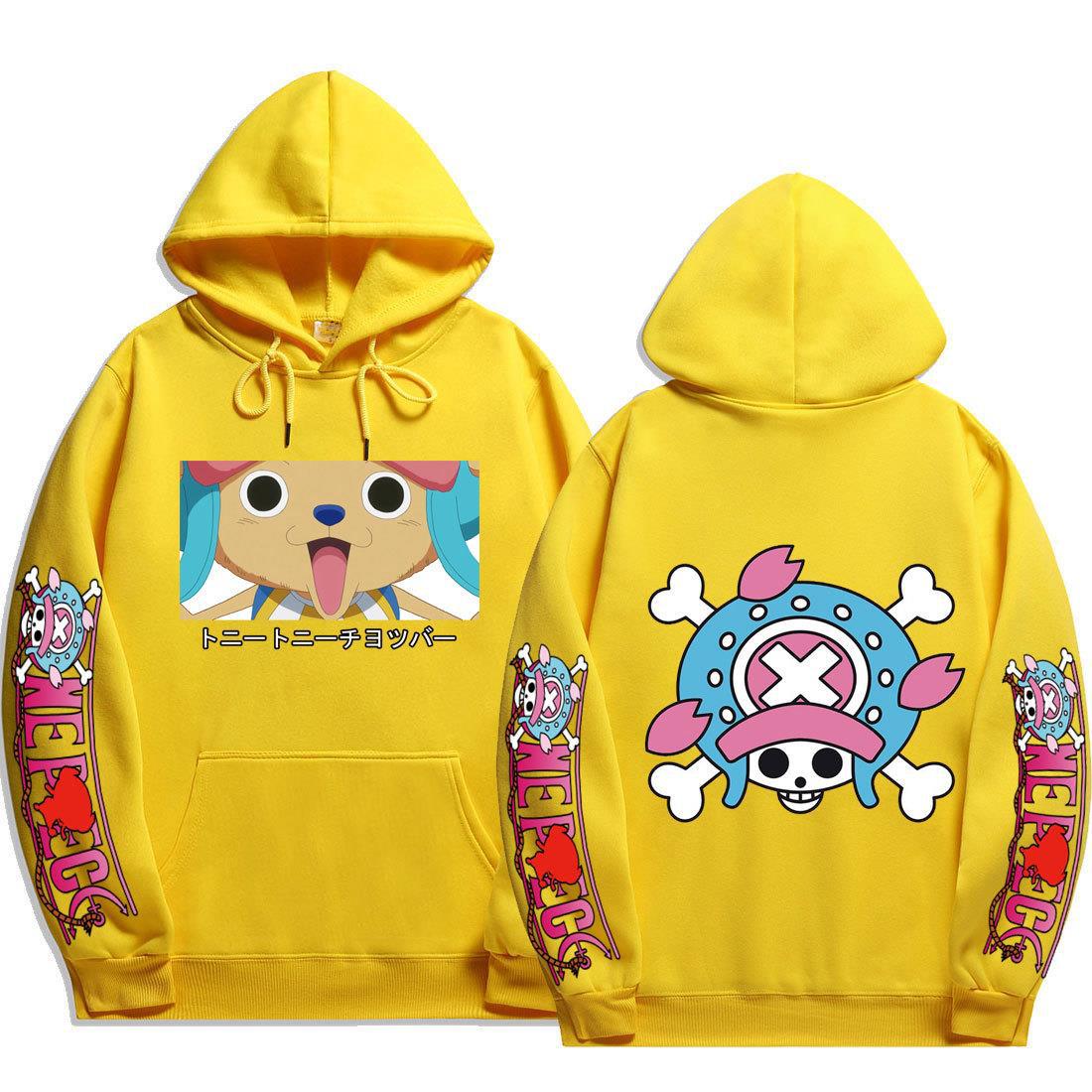 Unisex Cute Chopper Printed Loose Hoodie