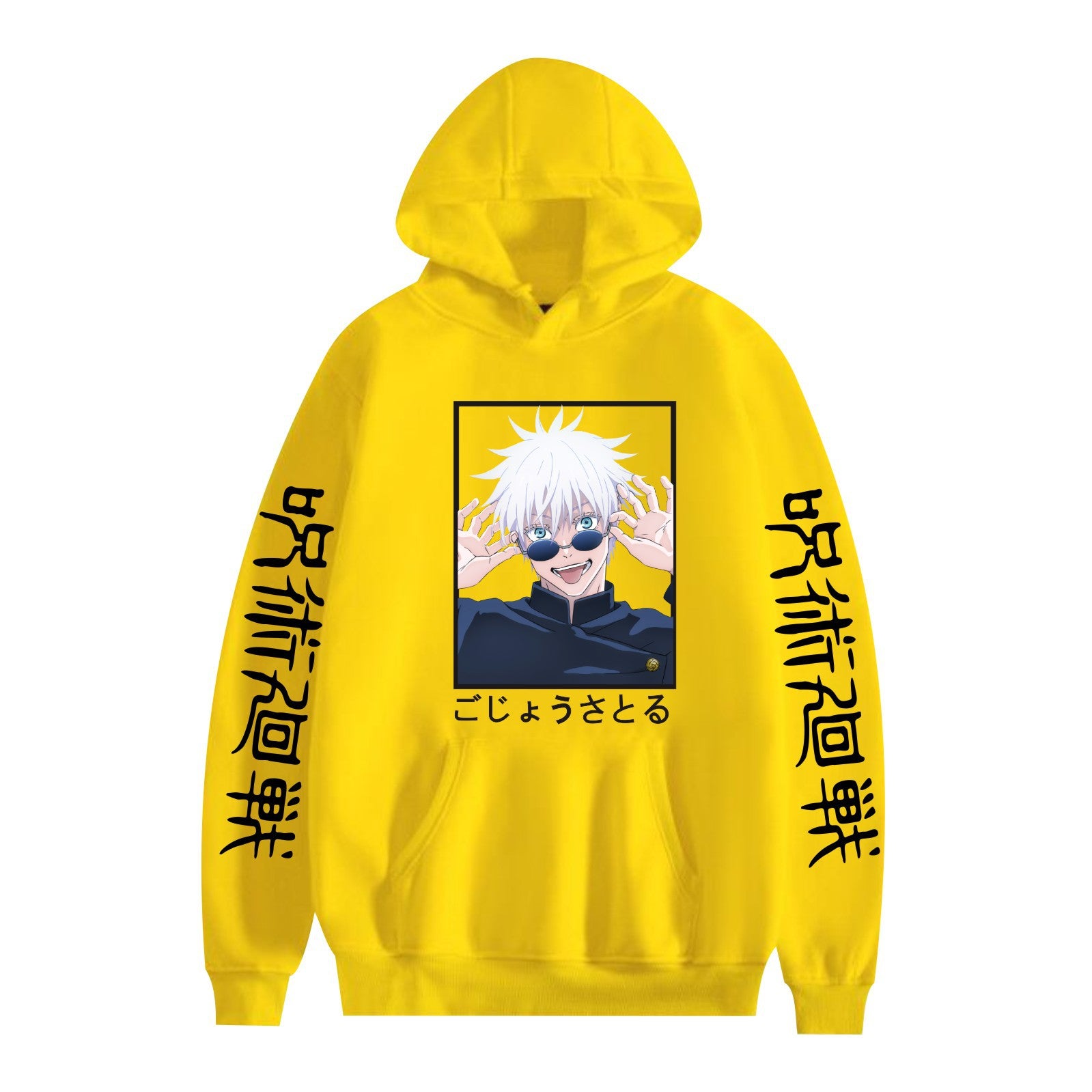 Unisex Anime Print Casual Loose Hoodie