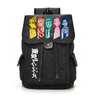 Vintage Anime Canvas Backpack