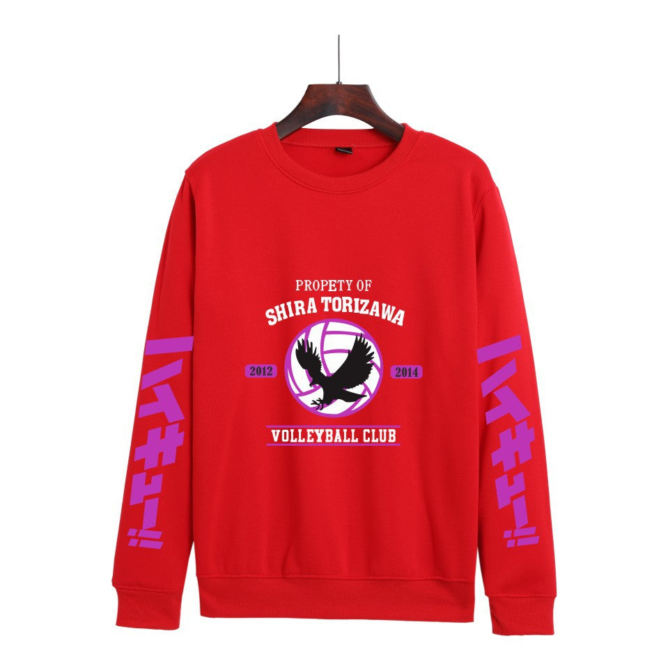 Casual Volleyball High School Crew Neck Sweatshirt