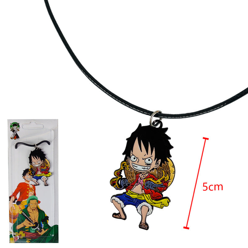 Cute Luffy Necklace Keychain Pendant