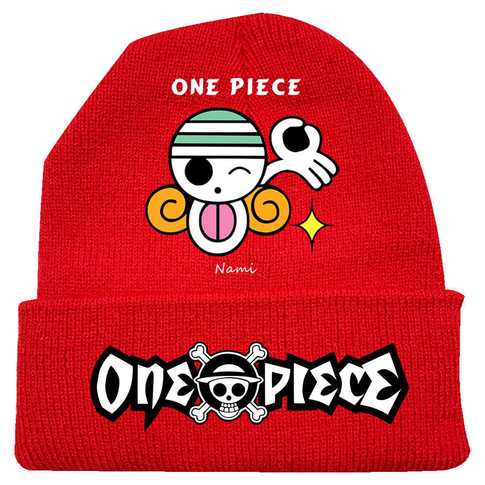 Trendy Luffy Print Knitted Hat