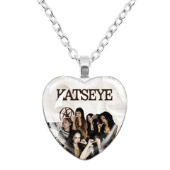 KATSEYE Heart Gem Pendant Necklace