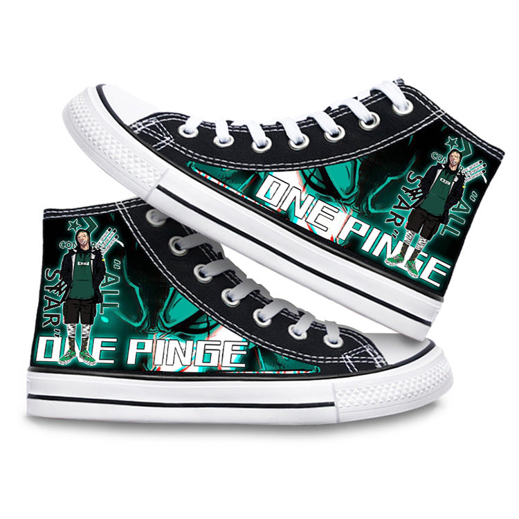 Unisex Luffy Printed Canvas Shoes