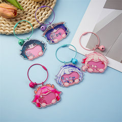 Furina Xiao Acrylic Shaker Pendant Bell Key Ring