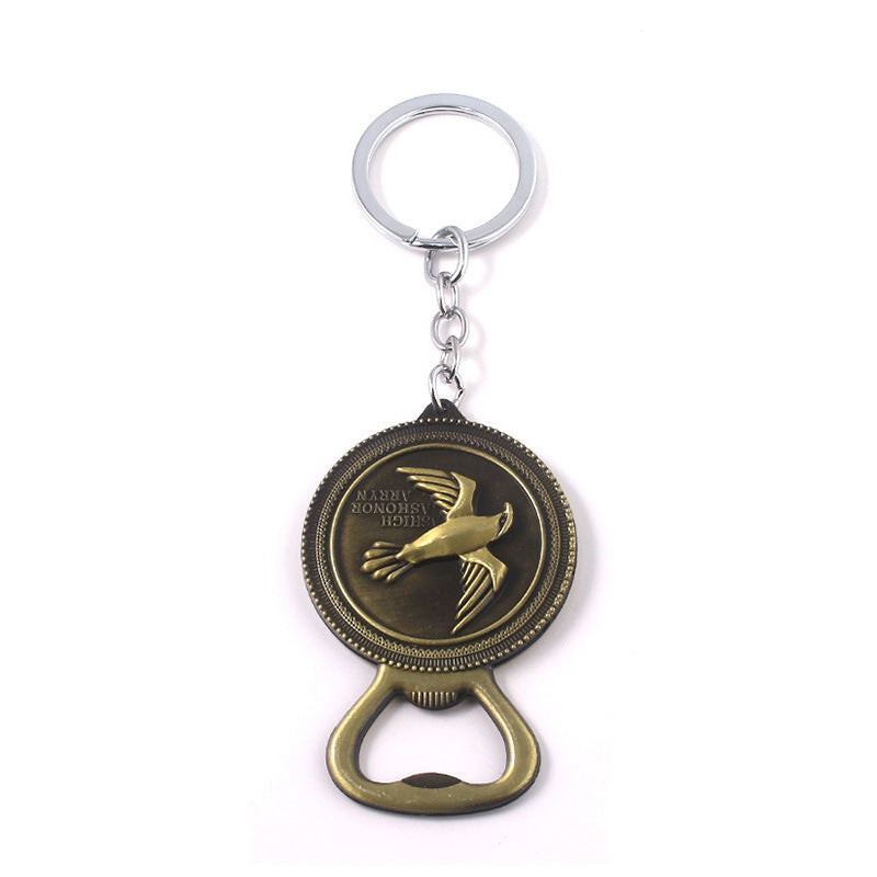 Dragon Wolf Bottle Opener Keychain Pendant