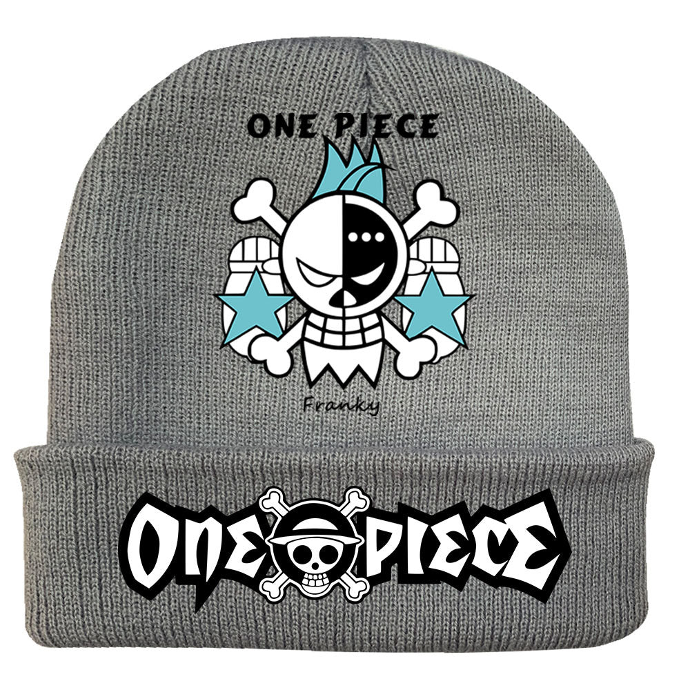 Trendy Luffy Print Knitted Hat