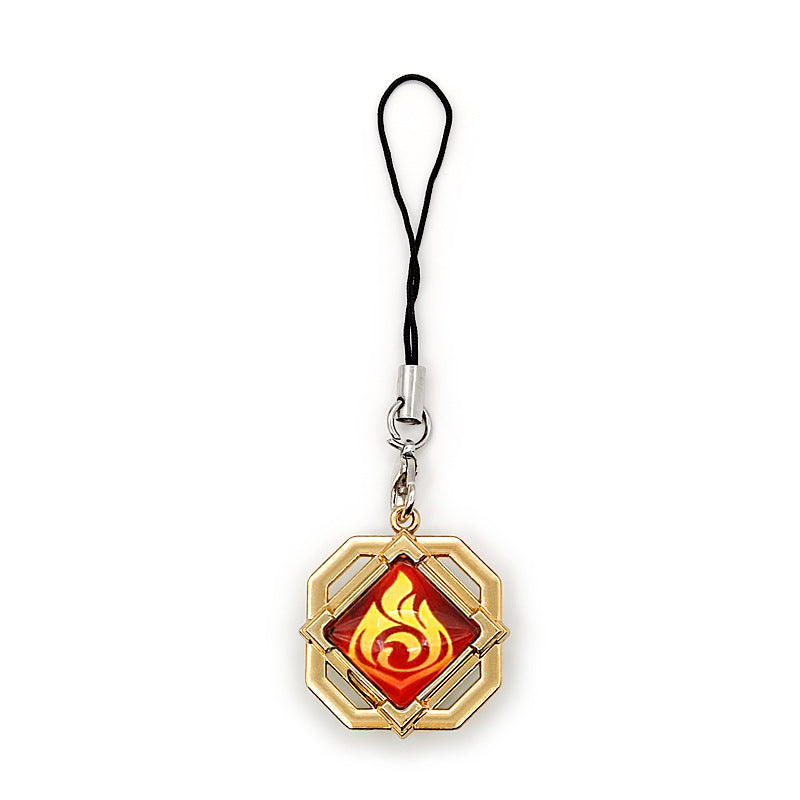 Luminous Game Keychain Lanyard Pendant