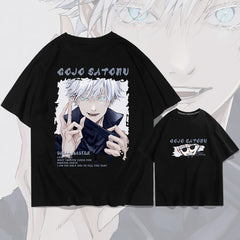 Trendy Men's Anime Cotton Half-sleeved T-shirt