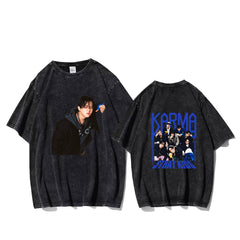 KPOP KARMA Graphic Cotton Washed T-shirt