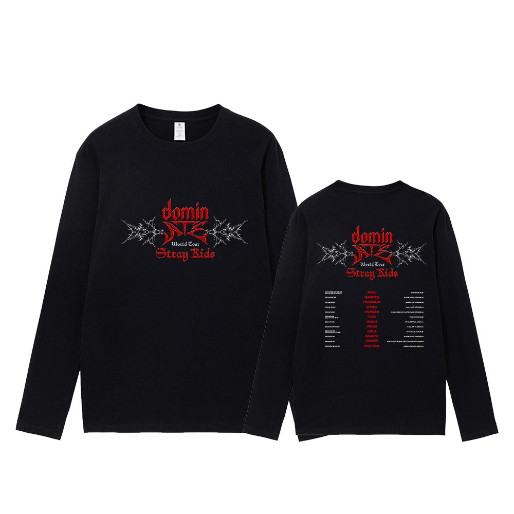 Unisex ATE Kpop Crew Neck Long-sleeved T-shirt