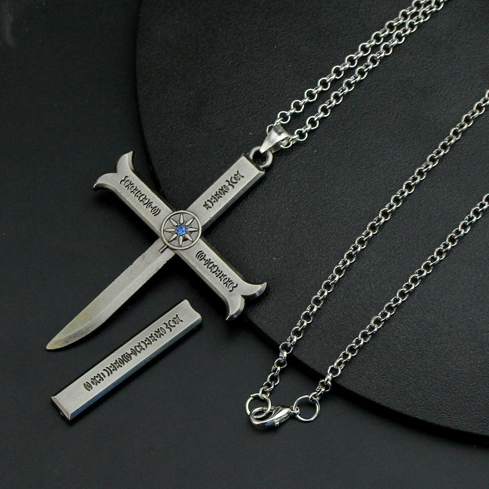 Cool Sword Cos Necklace Keychain Pendant