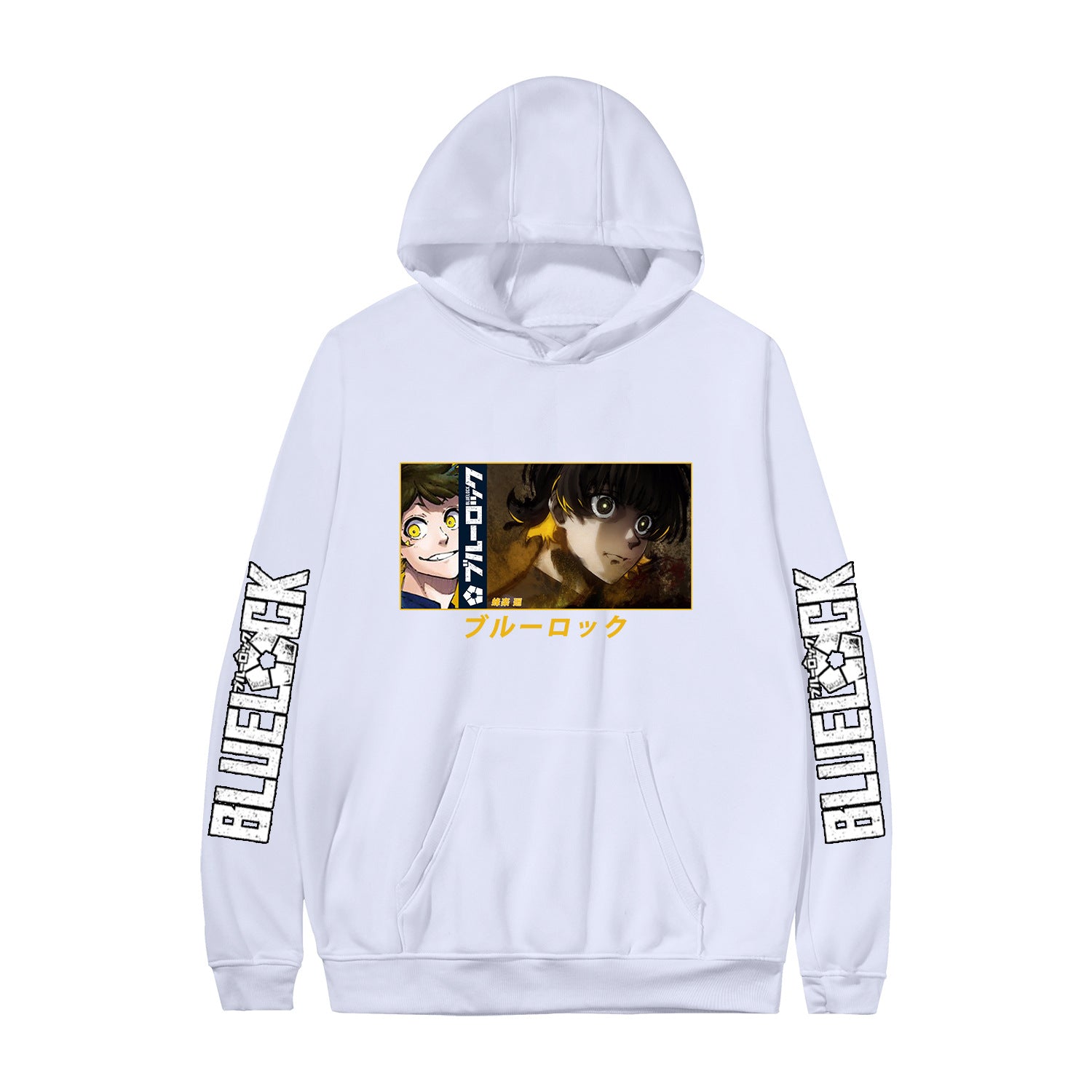 Casual Anime Pattern Print Pullover Hoodie