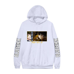 Casual Anime Pattern Print Pullover Hoodie
