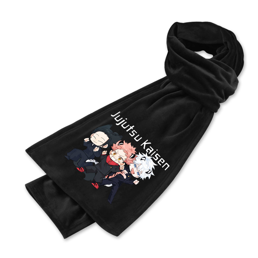 Anime Double-sided Mink Velvet Warm Scarf