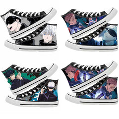 Unisex Casual Anime 3D Printed Canvas Shoes