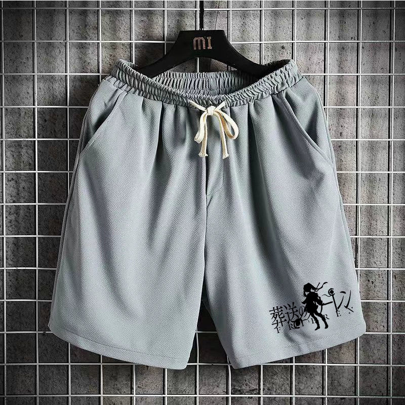 Men's Anime Loose Breathable Beach Shorts