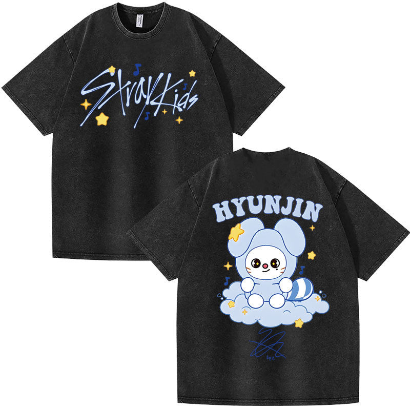 SKZ Doll Printed Wash T-shirt