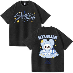 SKZ Doll Printed Wash T-shirt