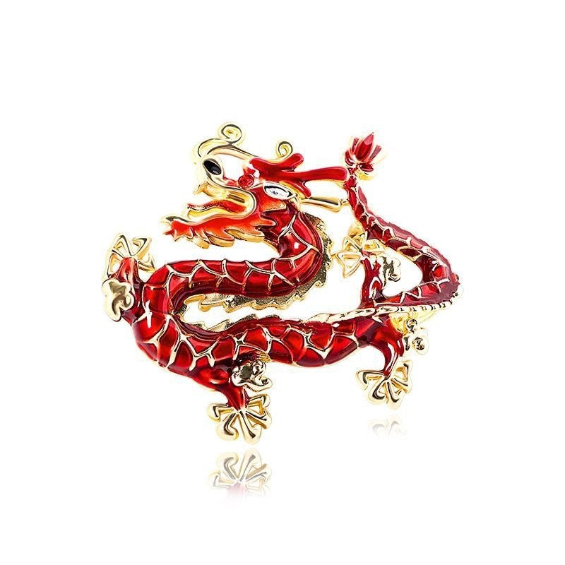 Retro Cartoon Dragon Shape Brooch