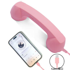 Retro Type-C Plug-in Handle Earphone