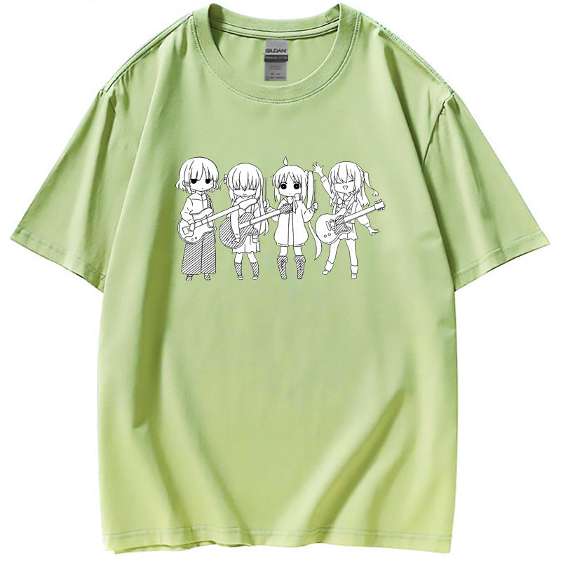 Unisex Casual Anime Short-sleeved Loose T-shirt