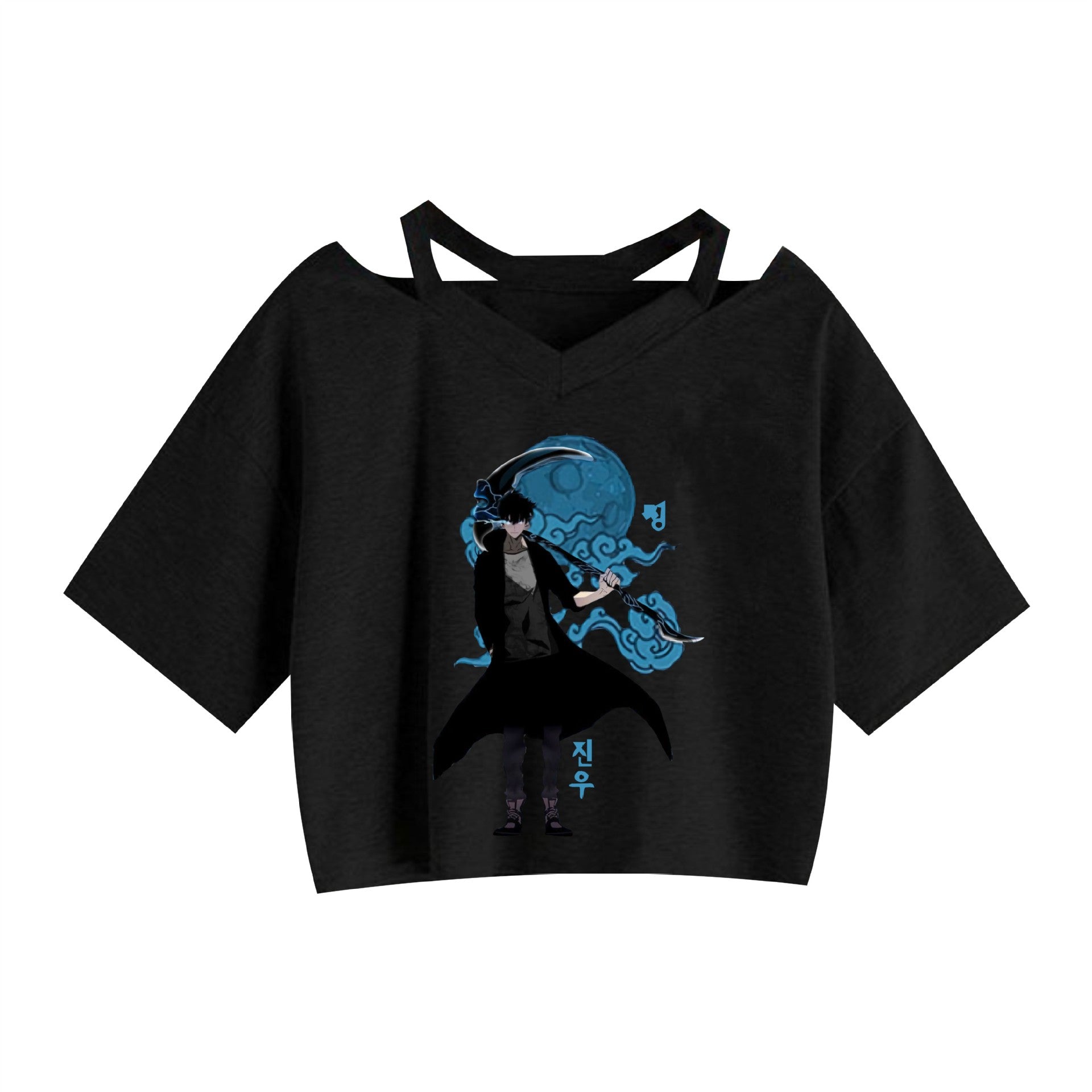 Women's Anime Graphic Printed Crop Top