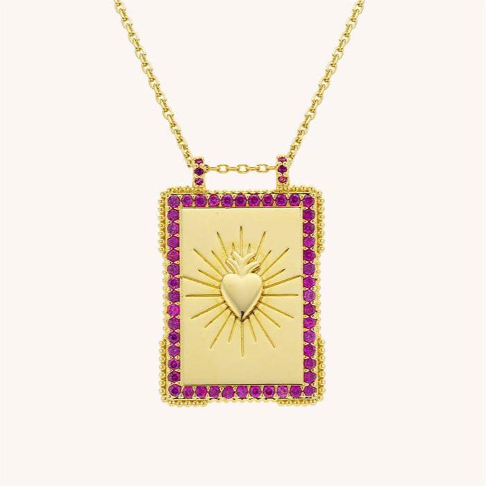 Bohemian Style Tarot Card Necklace