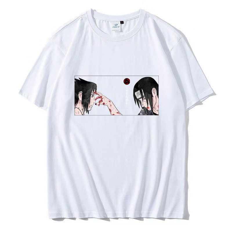 Unisex Sasuke Itachi Printed Short-sleeved T-shirt