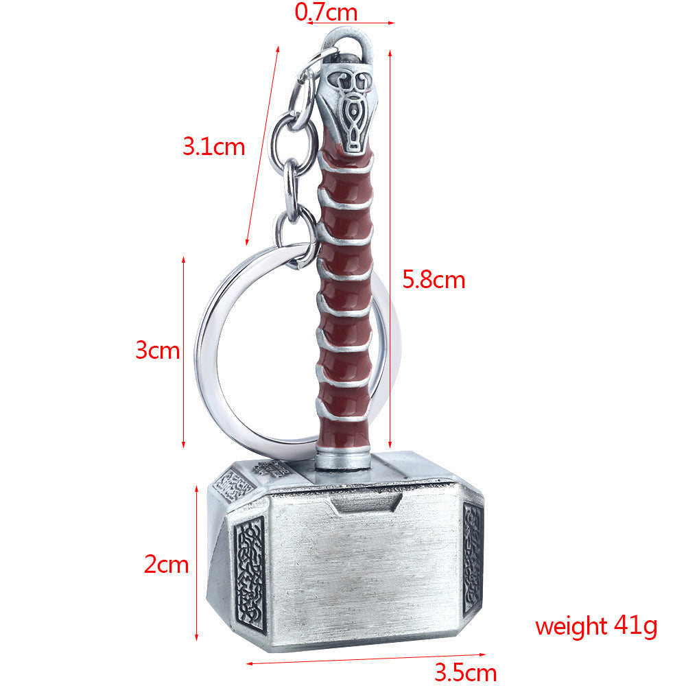 Thor Hammer Keychain Pendant