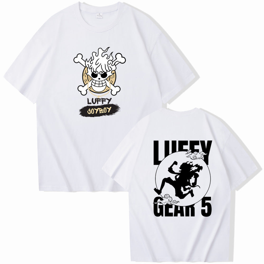 Unisex Luffy Gear 5 Loose Short-sleeved T-shirt