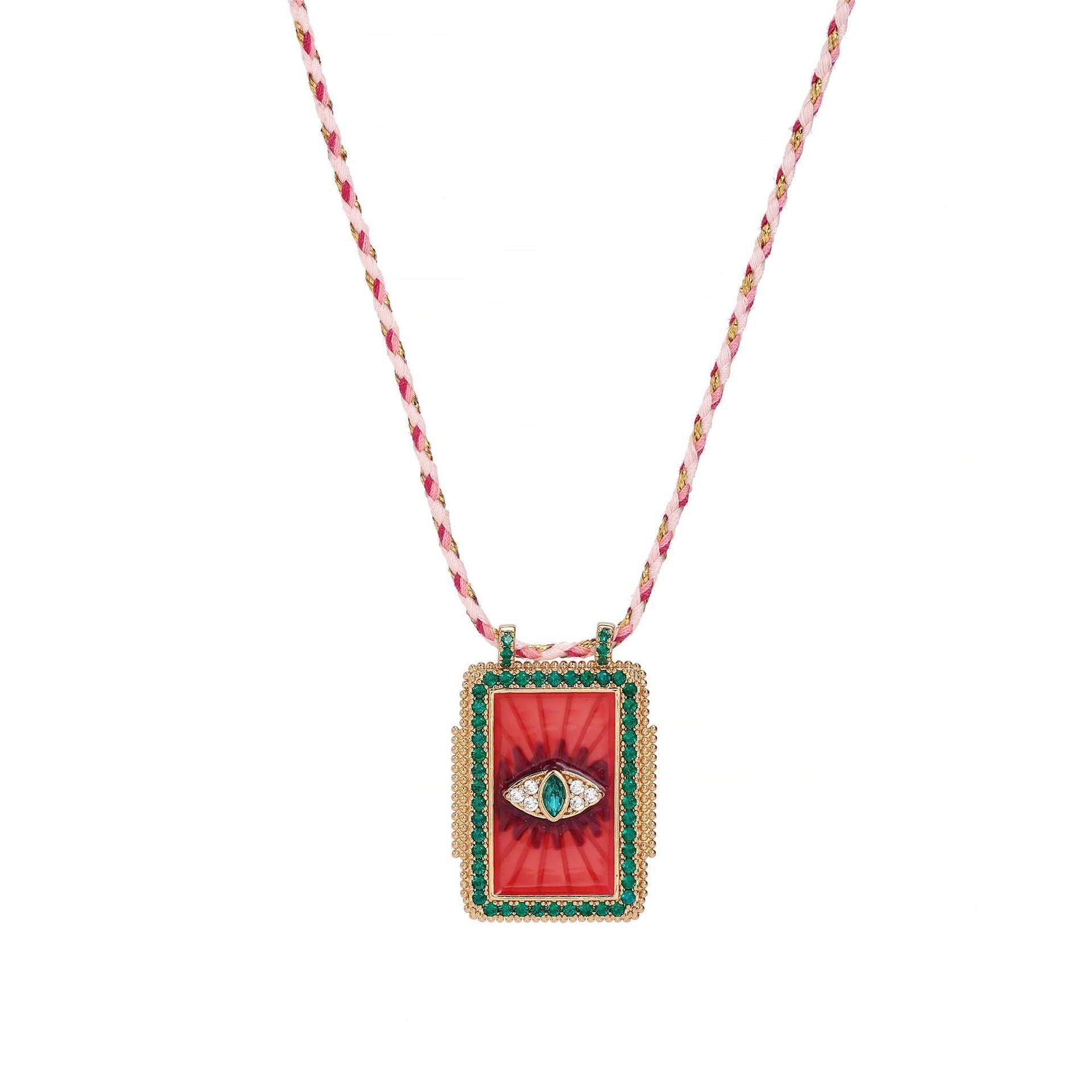 Bohemian Style Tarot Card Necklace
