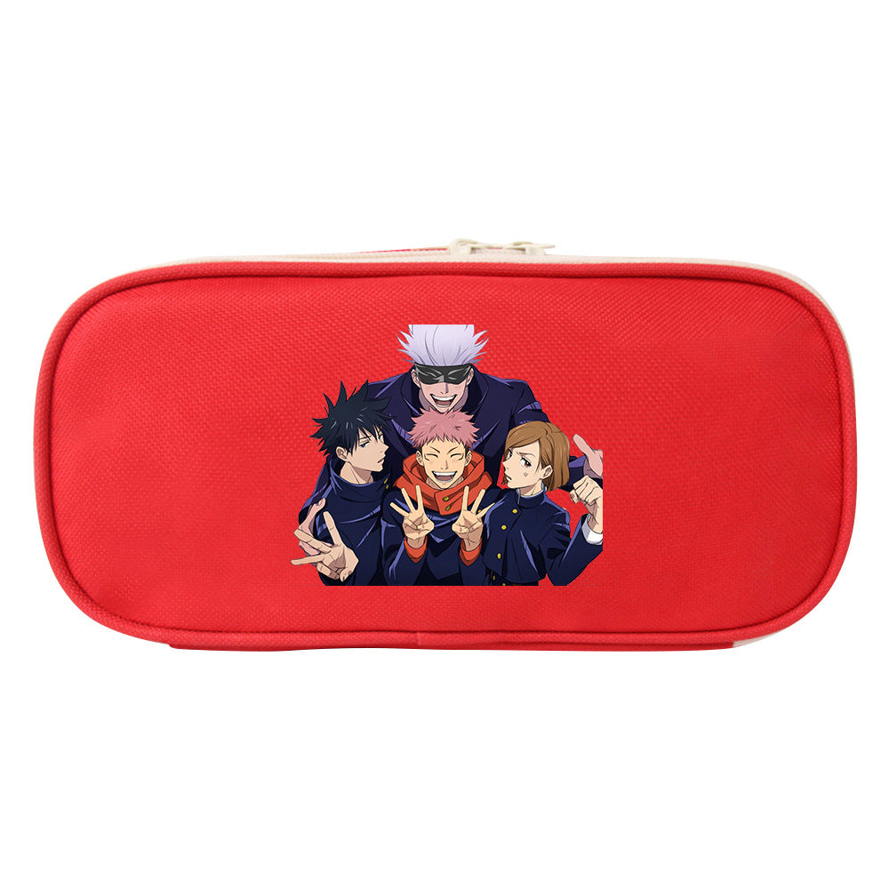 Trendy Anime Stationery Zipper Pencil Case