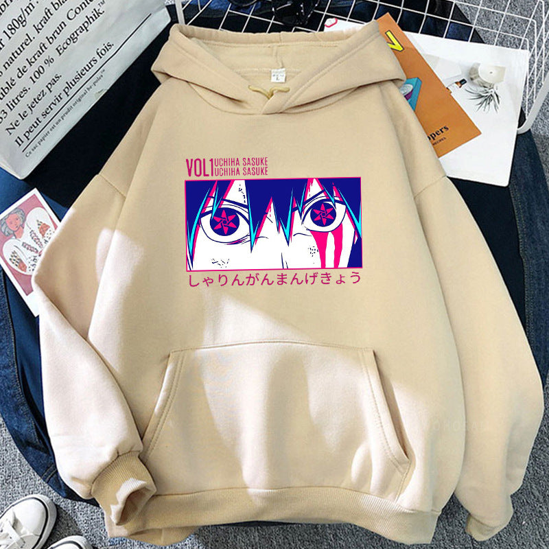 Casual Unisex Sasuke Printed Loose Hoodie