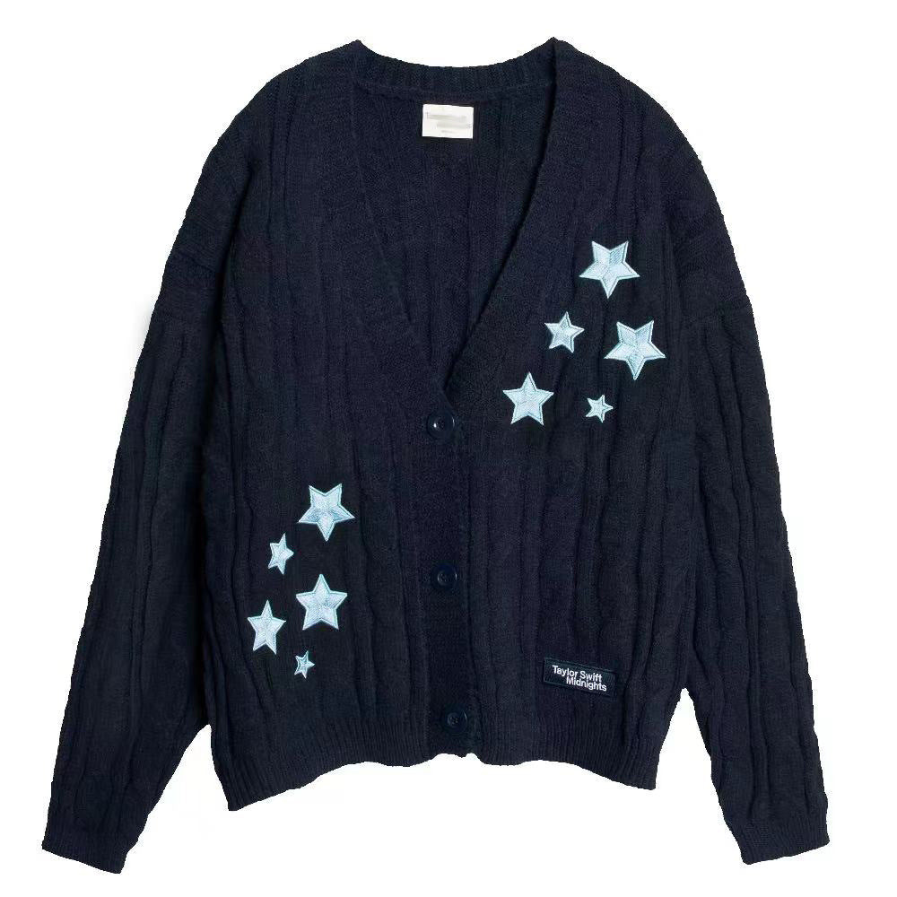 Casual Taylor MIDNIGHTS Knitted Sweater Cardigan