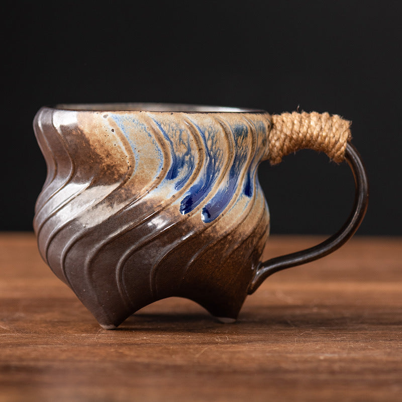 Retro Ceramic Irregular Pottery Mug