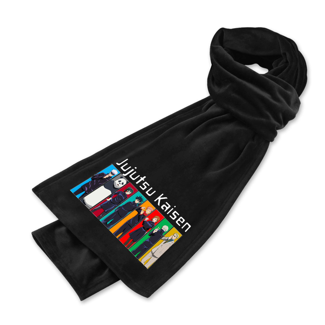 Anime Double-sided Mink Velvet Warm Scarf