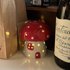 Mini Ceramic Mushroom Night Lamp