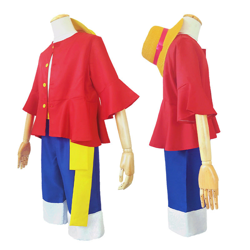 Trendy Unisex Luffy Cosplay Clothing Set