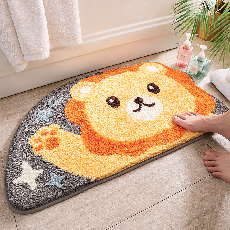 Cartoon Animals Absorbent Floor Mat