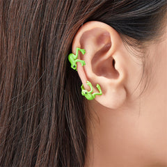 Retro Punk Style Frog Ear Clip Earrings