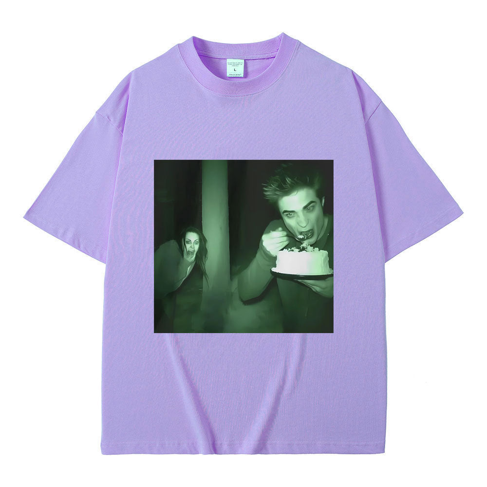 Funny Twilight Edward and Bella Print Tee