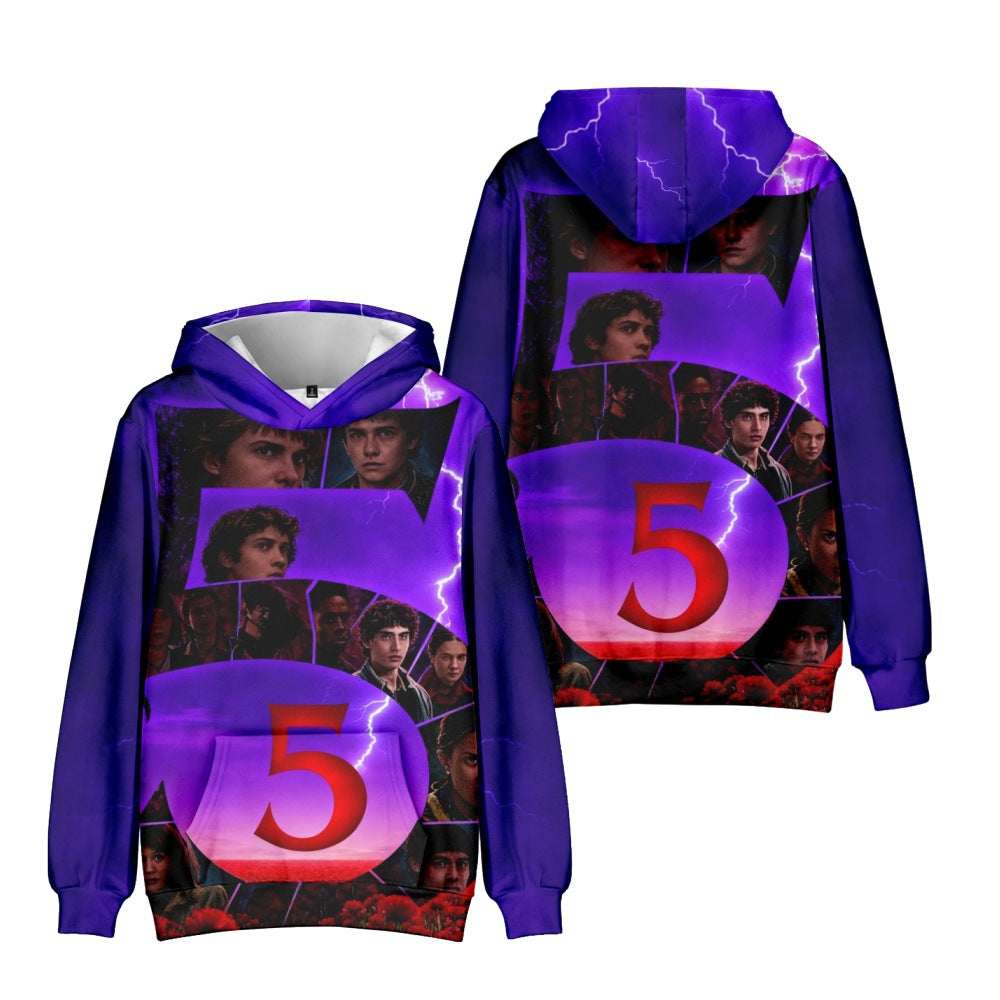 ST Season 5 Digital Print Pullover Hoodie